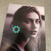 Mini Turquoise Round Studs